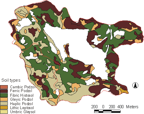 Soil type map